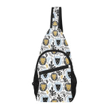 Lion Pattern Print Design 05 All Over Print Chest Bag