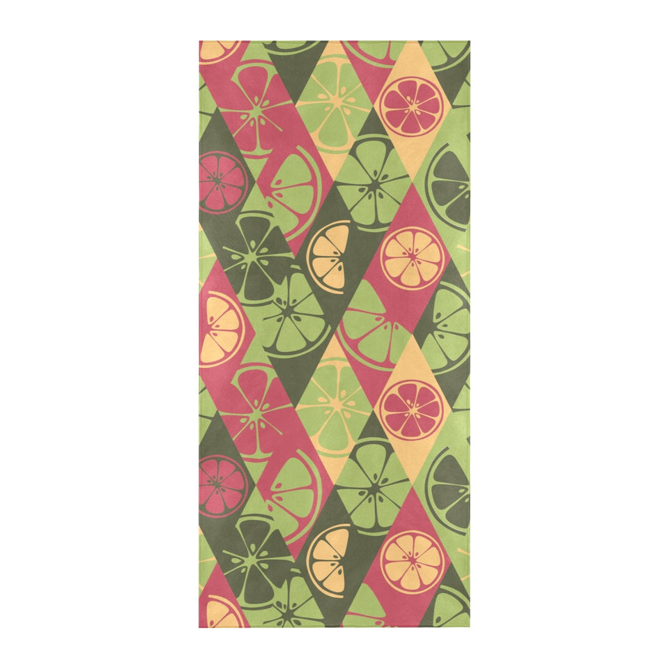Cool Geometric lime pattern Beach Towel