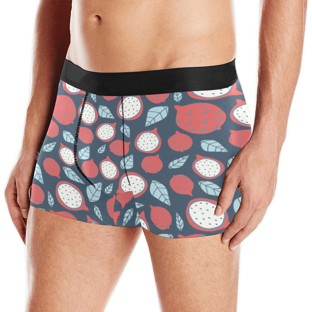 dragon fruits dark blue background Men's All Over Print Boxer Briefs Men's Underwear