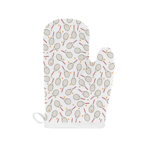 Tennis Pattern Print Design 04 Heat Resistant Oven Mitts