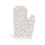 Tennis Pattern Print Design 04 Heat Resistant Oven Mitts