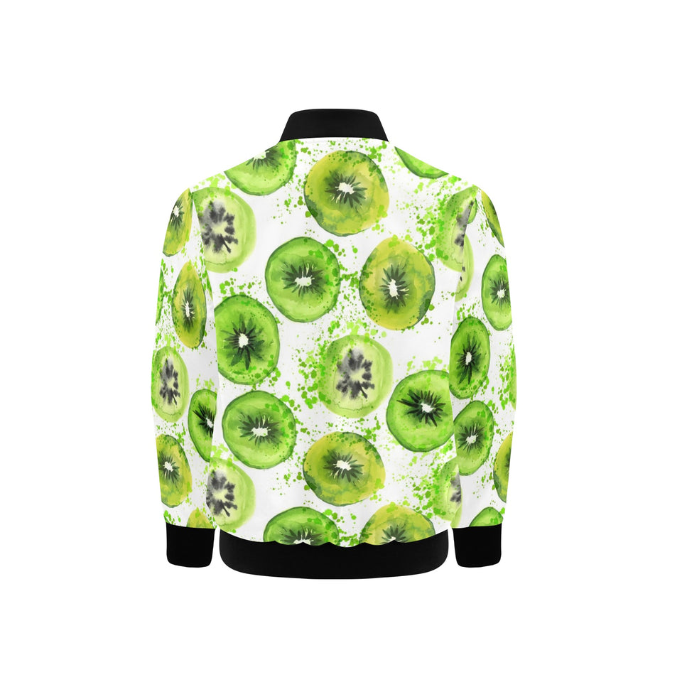 Watercolor kiwi pattern Kids' Boys' Girls' Bomber Jacket