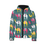 Camel pattern Kids' Boys' Girls' Padded Hooded Jacket