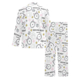 Siberian Husky design pattern Men's Long Pajama Set