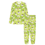 Jack Russel Pattern Print Design 01 Women's All Over Print Pajama Set