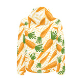 Carrot Pattern Print Design 01 Men's Padded Hooded Jacket