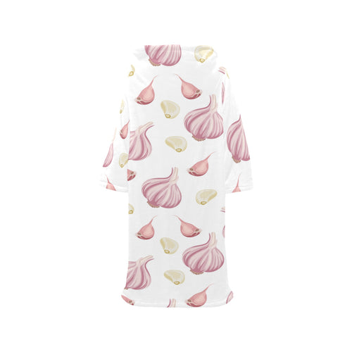 Garlic pattern Blanket Robe with Sleeves