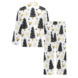 Christmas tree holly snow star pattern Men's Long Pajama Set