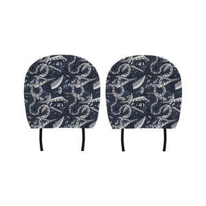 Piano Pattern Print Design 02 Car Headrest Cover