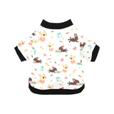 Cute Chihuahua puppie pattern All Over Print Pet Dog Round Neck Fuzzy Shirt