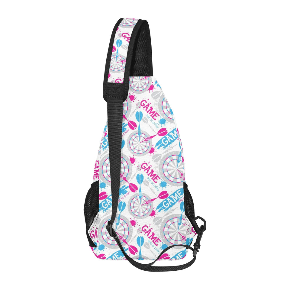 Darts Pattern Print Design 01 All Over Print Chest Bag