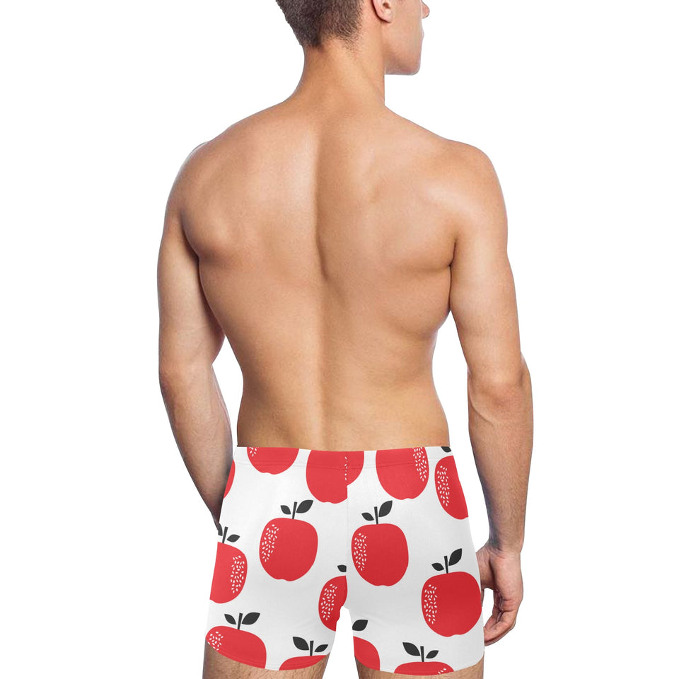 red apples white background Men's Swimming Trunks