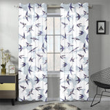 Swallow Pattern Print Design 05 Gauze Curtain