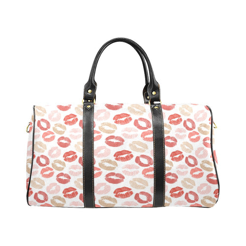 Lips Pattern Print Design 04 Travel Bag