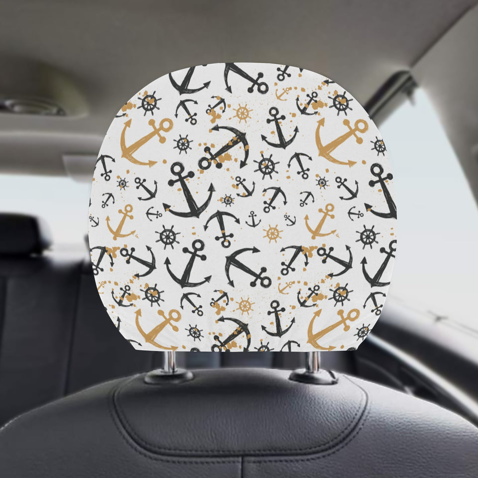 Anchors Rudders pattern Car Headrest Cover