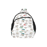 English Bulldog Pattern Print Design 03 All Over Print Chest Bag
