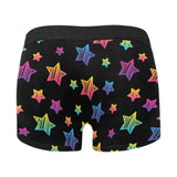 Colorful star pattern Men's All Over Print Boxer Briefs Men's Underwear