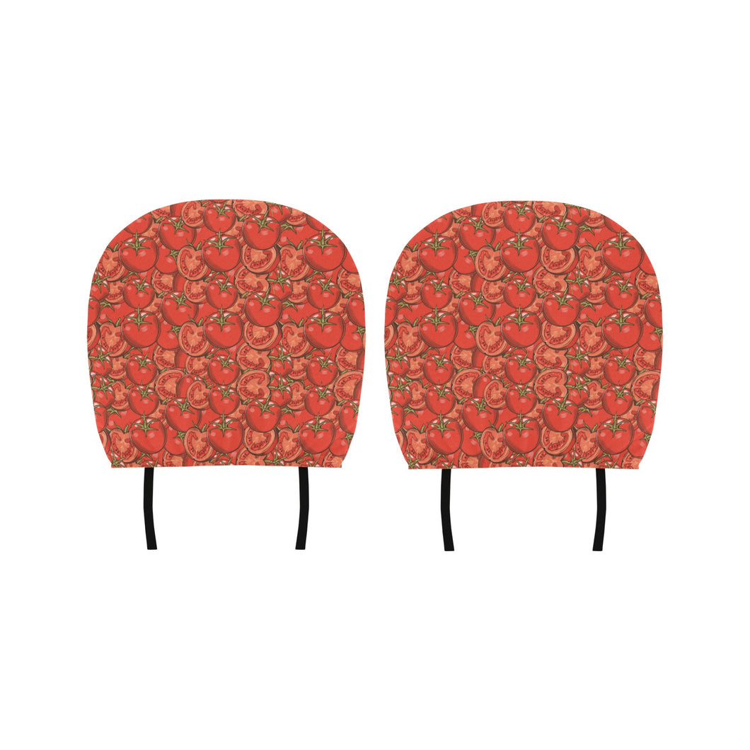 Red Tomato Pattern Car Headrest Cover