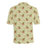 Yorkshire Terrier Pattern Print Design 01 Men's All Over Print Polo Shirt