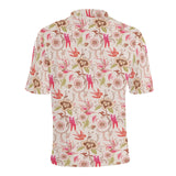 Swallow Pattern Print Design 01 Men's All Over Print Polo Shirt