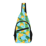 banana leaves banana design pattern All Over Print Chest Bag