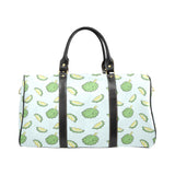 Durian pattern blue background Travel Bag