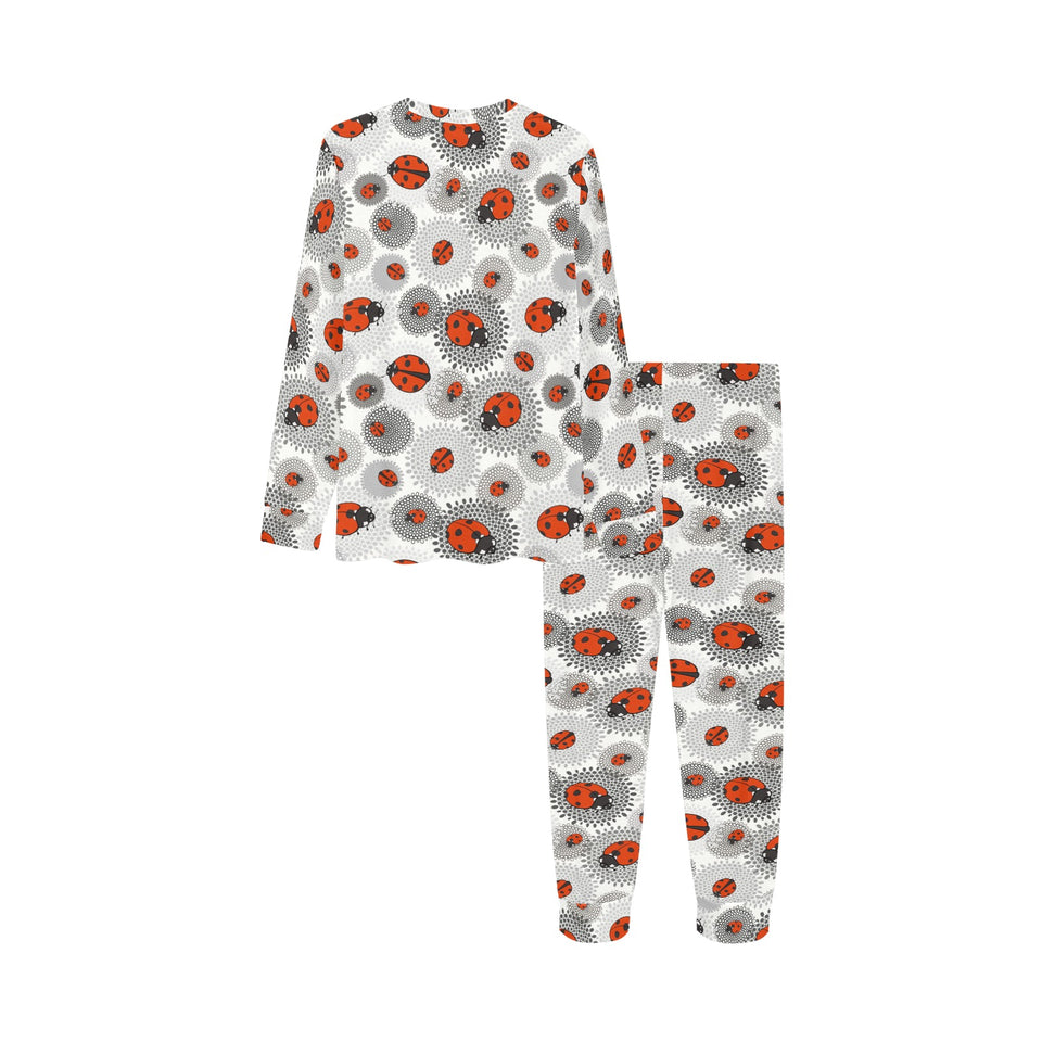 Ladybug Pattern Print Design 05 Kids' Boys' Girls' All Over Print Pajama Set
