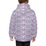 Indian Batik Style pattern Kids' Boys' Girls' Padded Hooded Jacket
