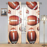 American football ball design pattern Gauze Curtain
