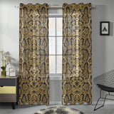 Snake skin pattern Gauze Curtain