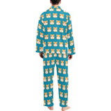 Guinea Pig Pattern Print Design 03 Men's Long Pajama Set