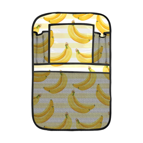 Banana pattern blackground Car Seat Back Organizer