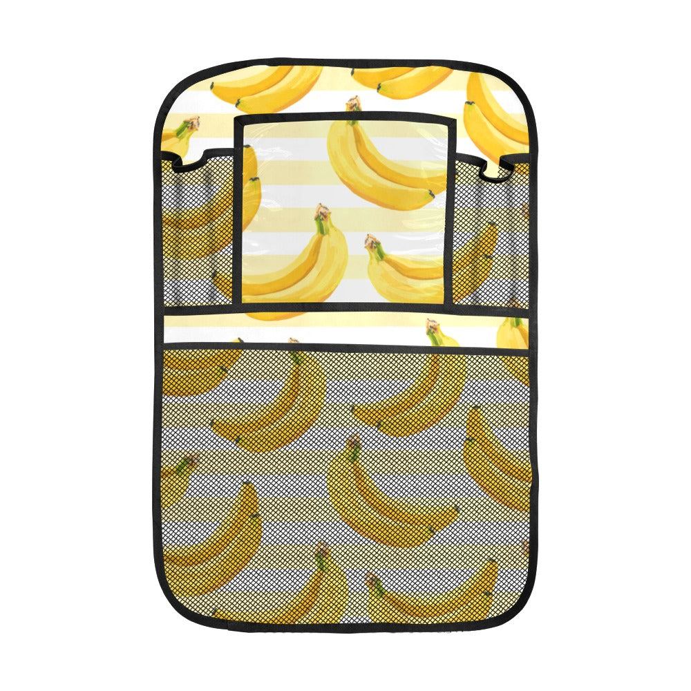 Banana pattern blackground Car Seat Back Organizer