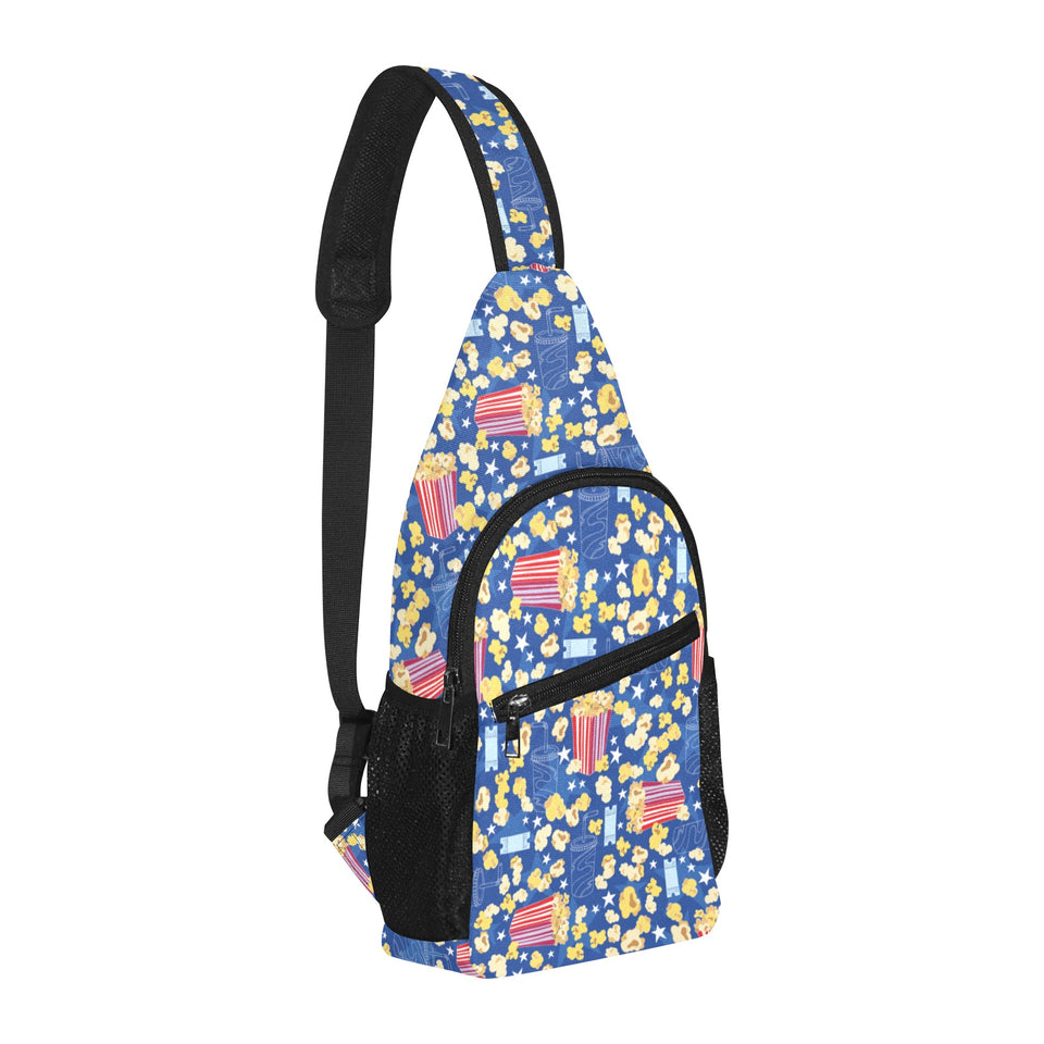 Popcorn Pattern Print Design 01 All Over Print Chest Bag