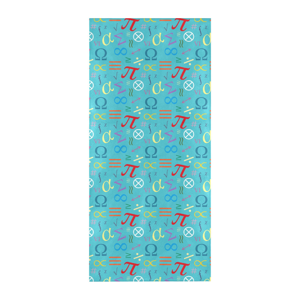Math Pattern Print Design 02 Beach Towel