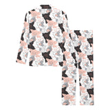 Pig Pattern Print Design 05 Women's Long Pajama Set