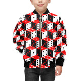 Dice Pattern Print Design 02 Kids' Boys' Girls' Bomber Jacket