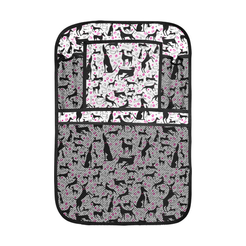 Greyhound Pattern Print Design 02 Car Seat Back Organizer