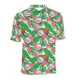 Coconut Pattern Print Design 01 Men's All Over Print Polo Shirt