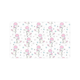 Cute poodle dog star pattern Doormat