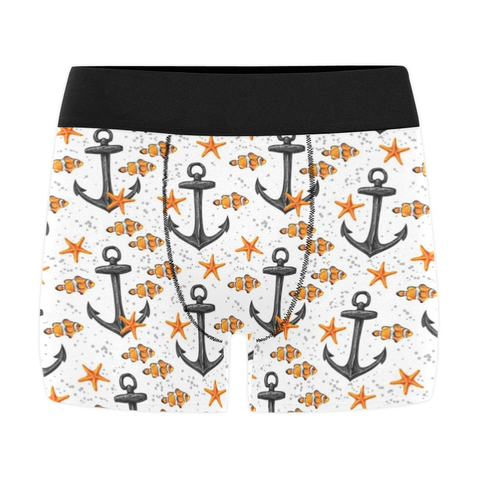 Clown Fish Pattern Print Design 02 Men's All Over Print Boxer Briefs Men's Underwear