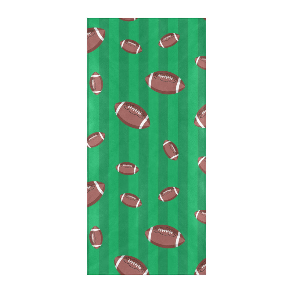 American football ball field background Beach Towel