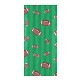 American football ball field background Beach Towel