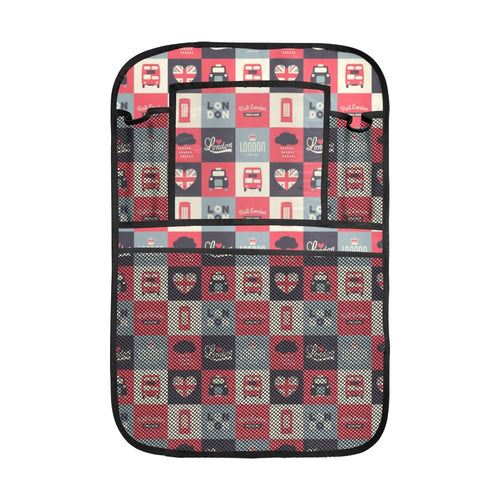 British Pattern Print Design 05 Car Seat Back Organizer