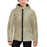 arabic star gold pattern Kids' Boys' Girls' Padded Hooded Jacket