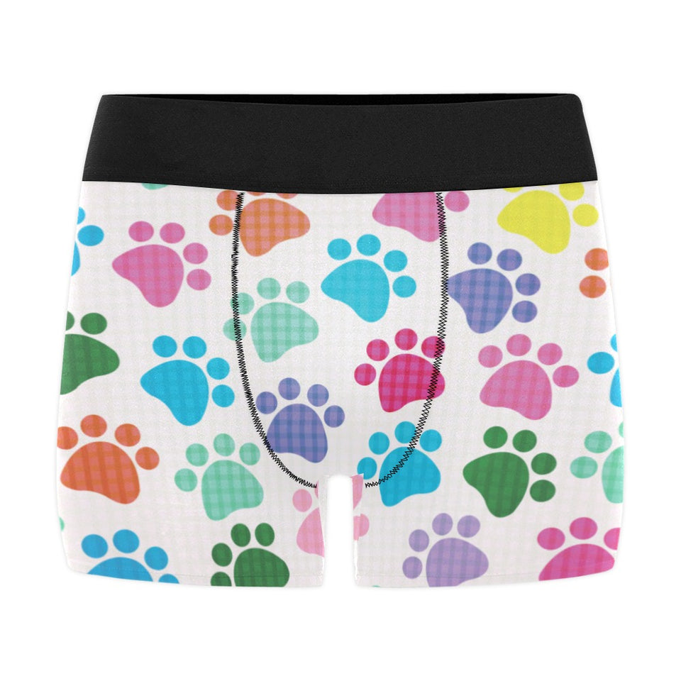 Dog Paws Pattern Print Design 01 Men's All Over Print Boxer Briefs Men's Underwear