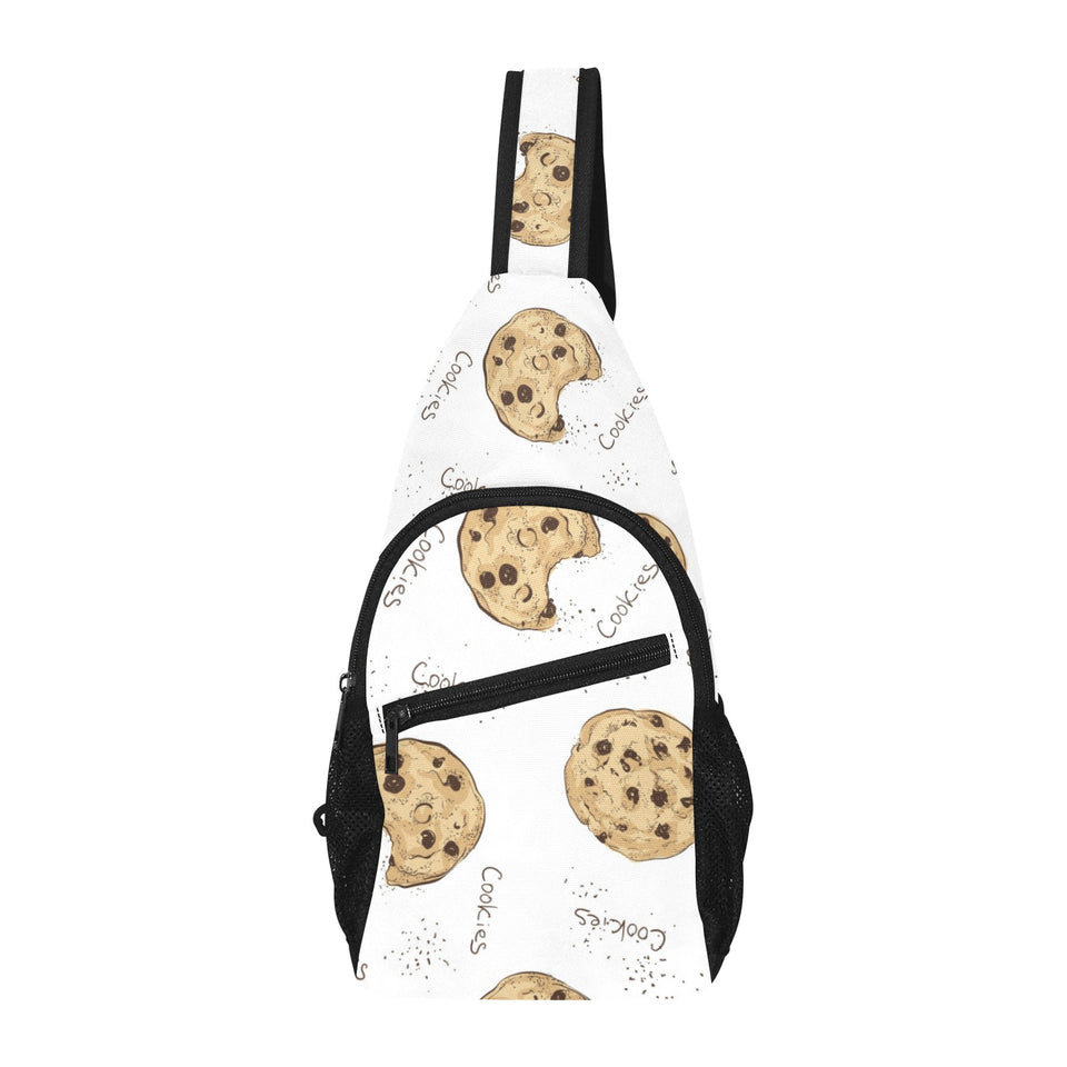 Sketch style cookie pattern All Over Print Chest Bag