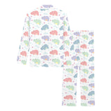 Hippopotamus Pattern Print Design 03 Women's Long Pajama Set