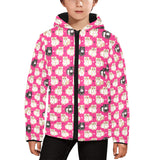 Guinea Pig Pattern Print Design 01 Kids' Boys' Girls' Padded Hooded Jacket