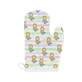 Cute hand drawn mermaid Heat Resistant Oven Mitts